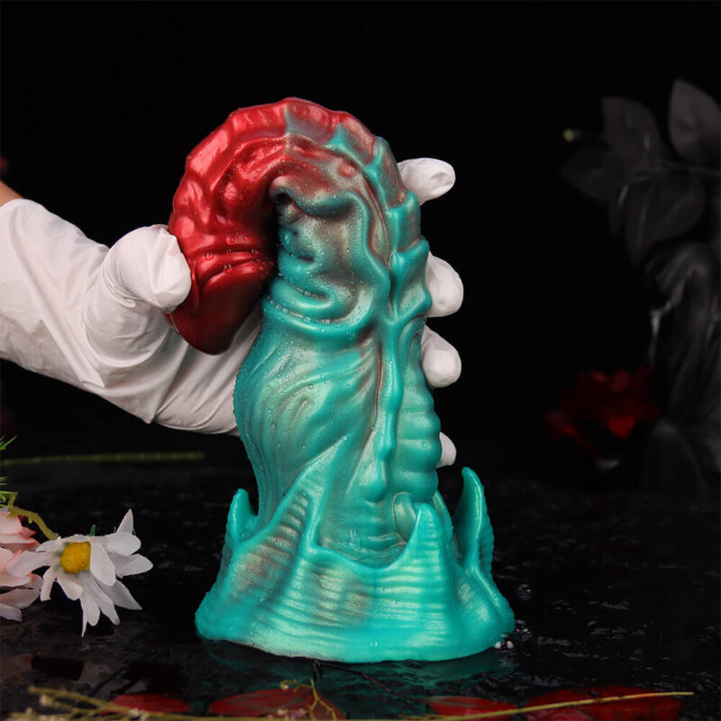 Vrythyss Fantasy Wyrm Dildo With Chroma Scales - Dual-Temperature Dragon Texture Adult Toy | Beast Dildo Brand