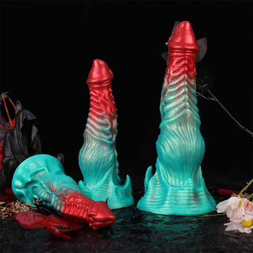 Vrythyss Fantasy Wyrm Dildo with Chroma Scales - Dual-Temperature Dragon Texture Adult Toy | Beast Dildo Brand