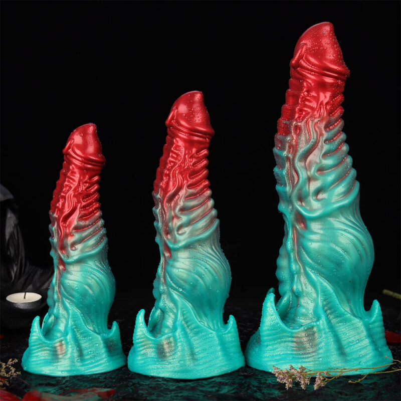Vrythyss Fantasy Wyrm Dildo With Chroma Scales - Dual-Temperature Dragon Texture Adult Toy | Beast Dildo Brand