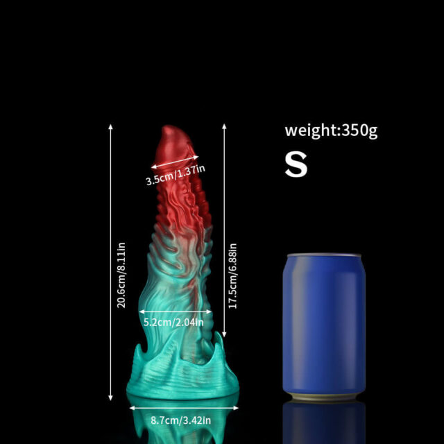Vrythyss Fantasy Wyrm Dildo with Chroma Scales - Dual-Temperature Dragon Texture Adult Toy | Beast Dildo Brand